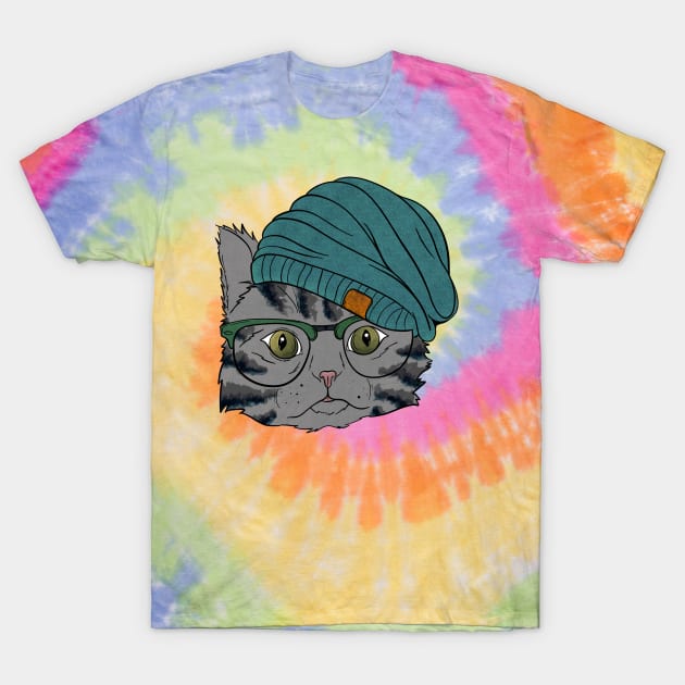 Cool Gray Cat T-Shirt by rmcbuckeye